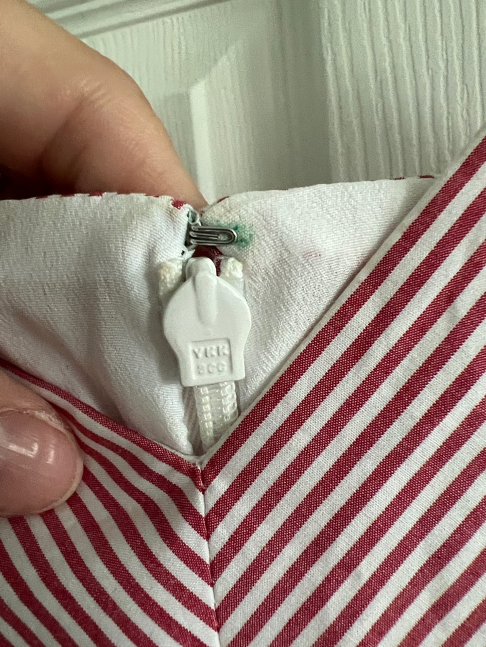 J. Crew Red and White Striped Dress - Picture 5 of 5
